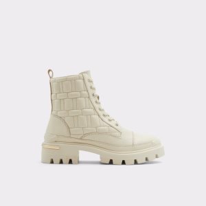 Bottes de combat Aldo Quilt - Lug Sole Blanche | BEWFGR-358