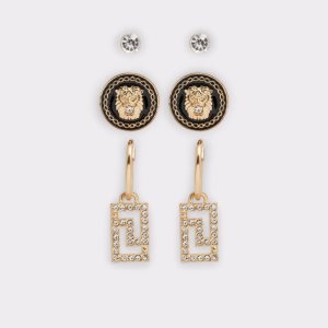 Boucle d'oreille Aldo Drievia Noir Doré Multicolore | OLEVBT-697