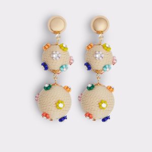 Boucle d'oreille Aldo Emblem Statement Multicolore Clair | QJNAZU-928