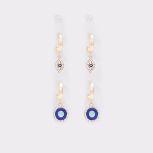 Boucle d'oreille Aldo Linthorst Hoop Bleu | LSJXHM-631