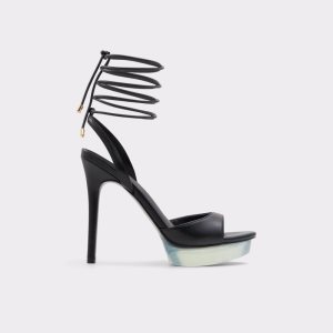 Chaussures Plateforme Aldo Bossis Talons Sandal - Stiletto Noir | AHFRTE-312