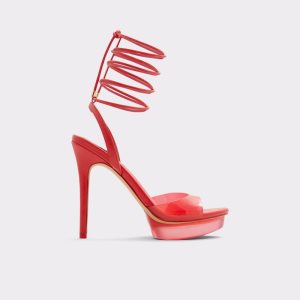 Chaussures Plateforme Aldo Bossis Talons Sandal - Stiletto Rouge | DKXUQC-960