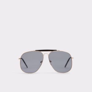 Lunettes de Soleil Aldo Abaunad Aviator Noir Doré Multicolore | EJFPUH-513