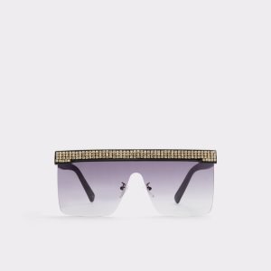 Lunettes de Soleil Aldo Pickthorne Shield Noir Doré Multicolore | HFIWYZ-213