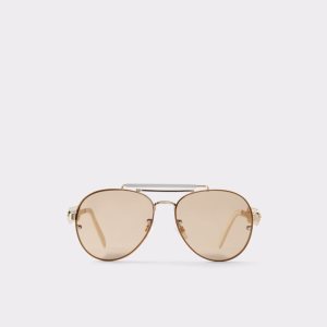 Lunettes de Soleil Aldo Unoe Square Doré | HQFXYO-617