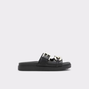 Sandales Aldo Asae Claquette Sandal Noir | UQTLFX-613