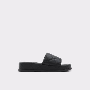 Sandales Aldo Carreaux Claquette Sandal - Flatform Noir | NUTOZQ-537