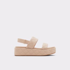 Sandales Aldo Cossette Wedge Sandal - Flatform Beige | QOYLZW-097