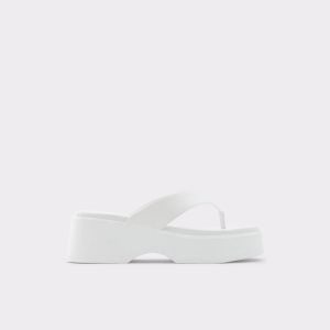 Sandales Aldo Delphy Lanières Wedge Sandal - Flatform Blanche | JVERPM-628