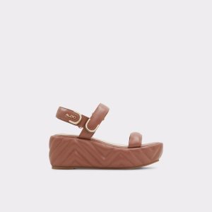 Sandales Aldo Eroellan Wedge Sandal - Rouge | WRZVCN-287