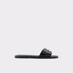 Sandales Aldo Glaeswen Claquette Sandal Noir | CUVGPO-860