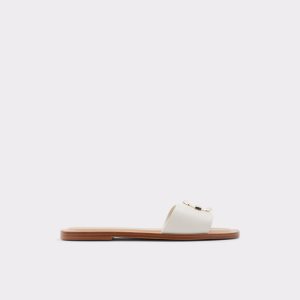 Sandales Aldo Glaeswen Claquette Sandal Blanche | MHEVTP-682