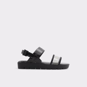 Sandales Aldo Hailey Plates Sandal - Lug Sole Noir | FBLRKN-567