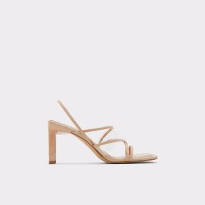 Sandales Aldo Jennifer Lanières Talons Sandal - Cup Sole Beige | DTUALJ-689