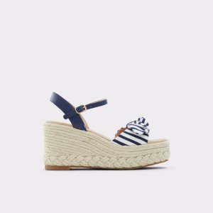 Sandales Aldo Macrama Wedge Sandal - Wedge Bleu | ADIOKV-605