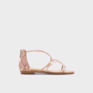 Sandales Aldo Oceriwenflex Lanières Plates Sandal Rose | UGAELZ-275