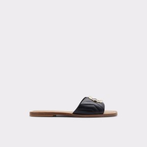 Sandales Aldo Qelajar Claquette Sandal Noir | KSGTJN-386