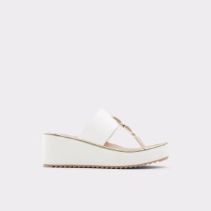 Sandales Aldo Toea Lanières Sandal - Wedge Blanche | BHLTMU-023