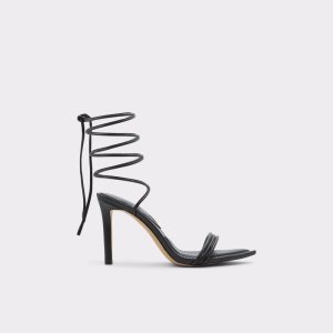 Sandales Aldo Yberrar Lanières Talons Sandal - Stiletto Noir | FDHOVJ-035