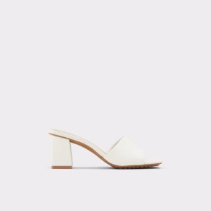 Talon Bloc Aldo Velalith High Sandal - Blanche | NFREYL-261