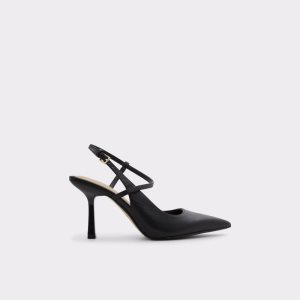 Talons Aldo Brunette Lanières Talons Noir | JUOGFS-579