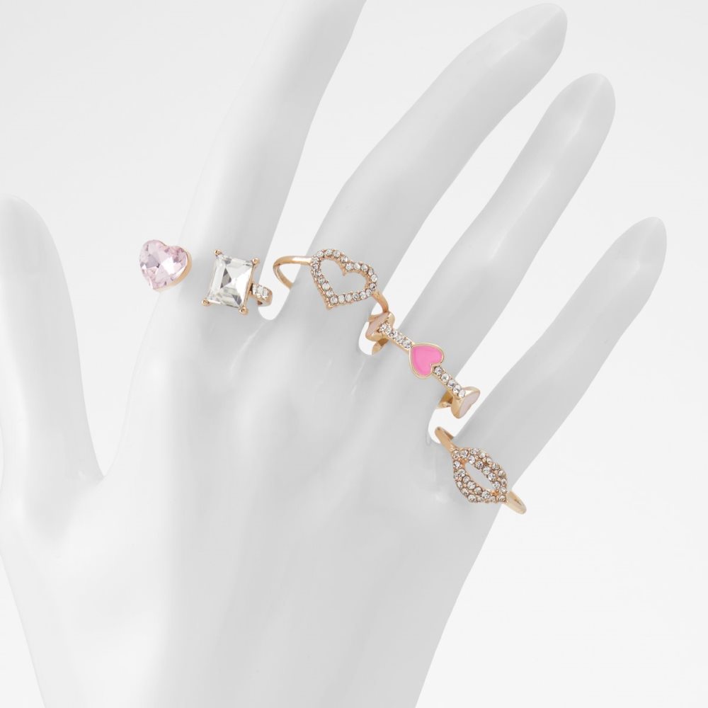 Bague Aldo Labenna Multi Finger Rings Rose | KIQCHX-087