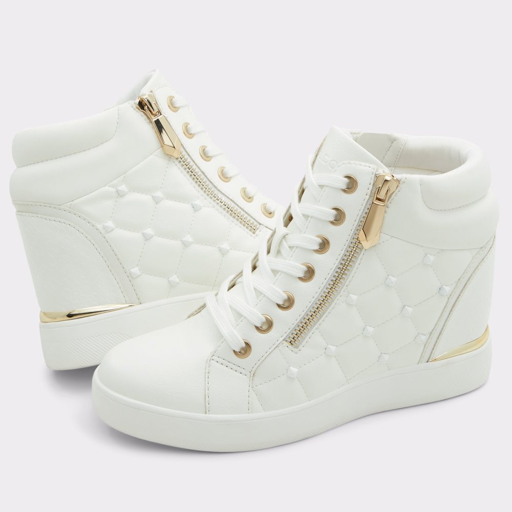 Baskets Aldo Ailannah High Top - Wedge Blanche | CIFBDP-253