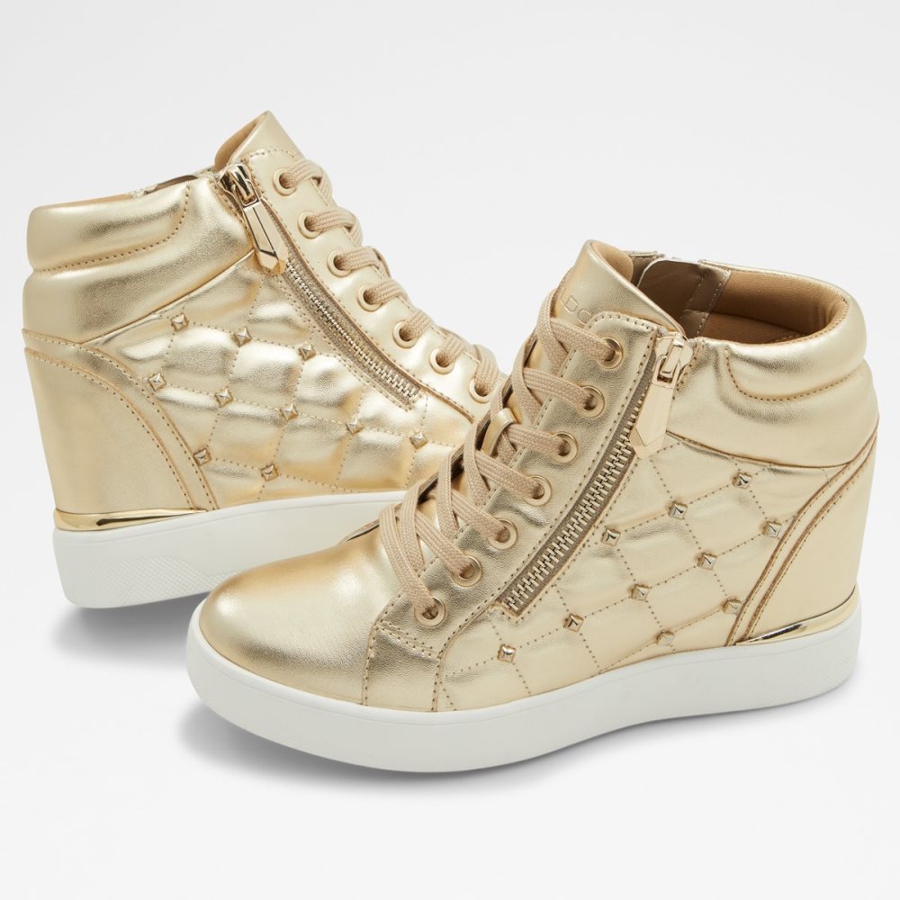 Baskets Aldo Ailannah High Top - Wedge Doré | UYRQMZ-463