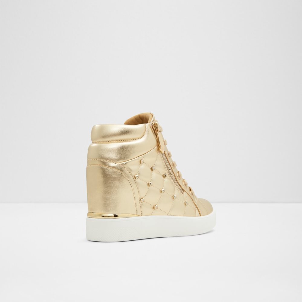 Baskets Aldo Ailannah High Top - Wedge Doré | UYRQMZ-463