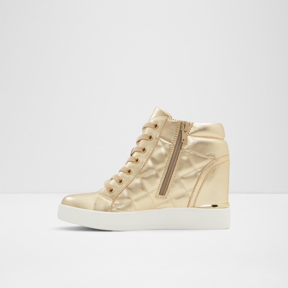 Baskets Aldo Ailannah High Top - Wedge Doré | UYRQMZ-463