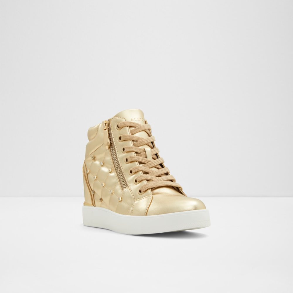 Baskets Aldo Ailannah High Top - Wedge Doré | UYRQMZ-463