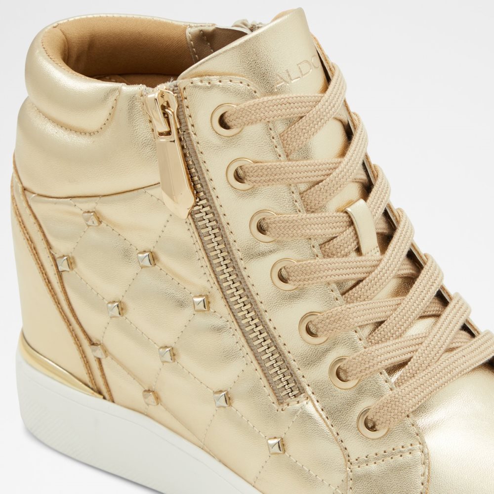 Baskets Aldo Ailannah High Top - Wedge Doré | UYRQMZ-463