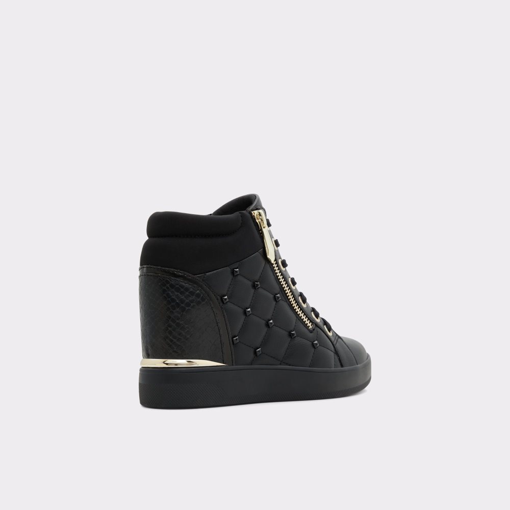 Baskets Aldo Ailannah High Top - Wedge Noir | HMSEPD-592