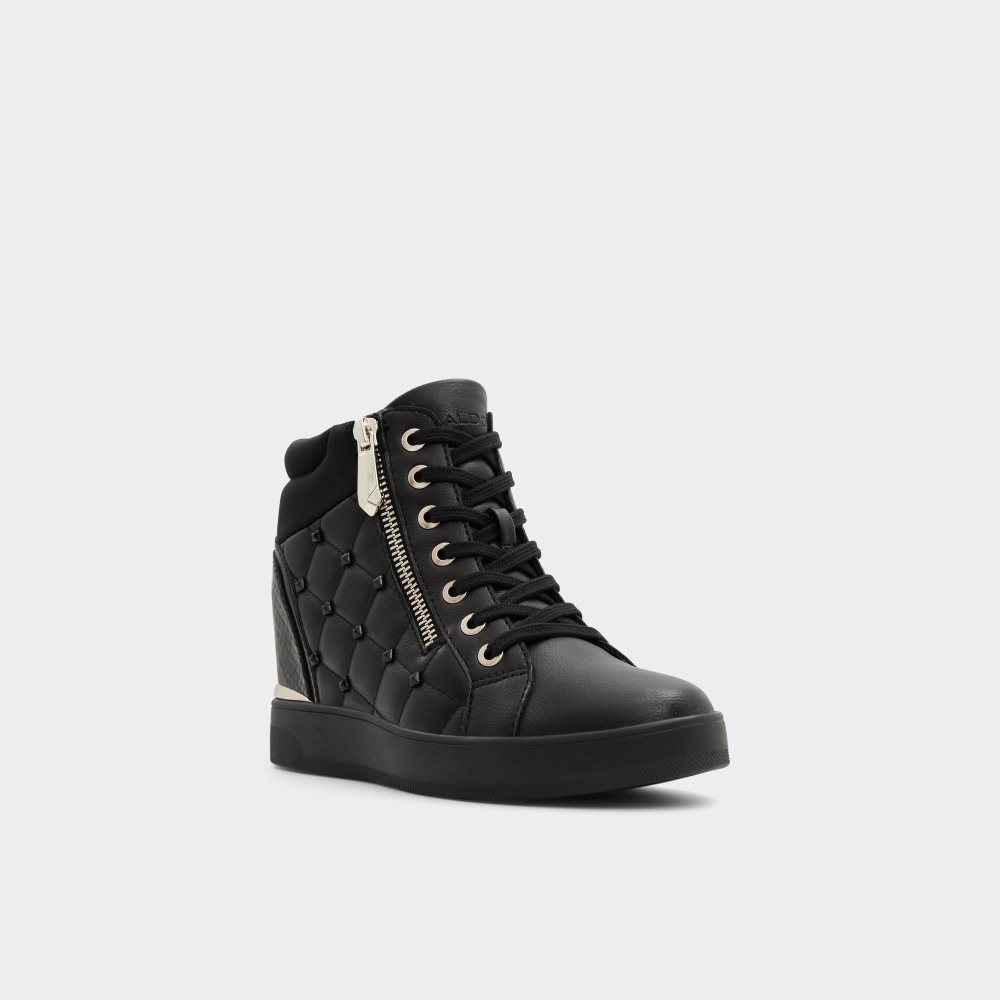 Baskets Aldo Ailannah High Top - Wedge Noir | HMSEPD-592