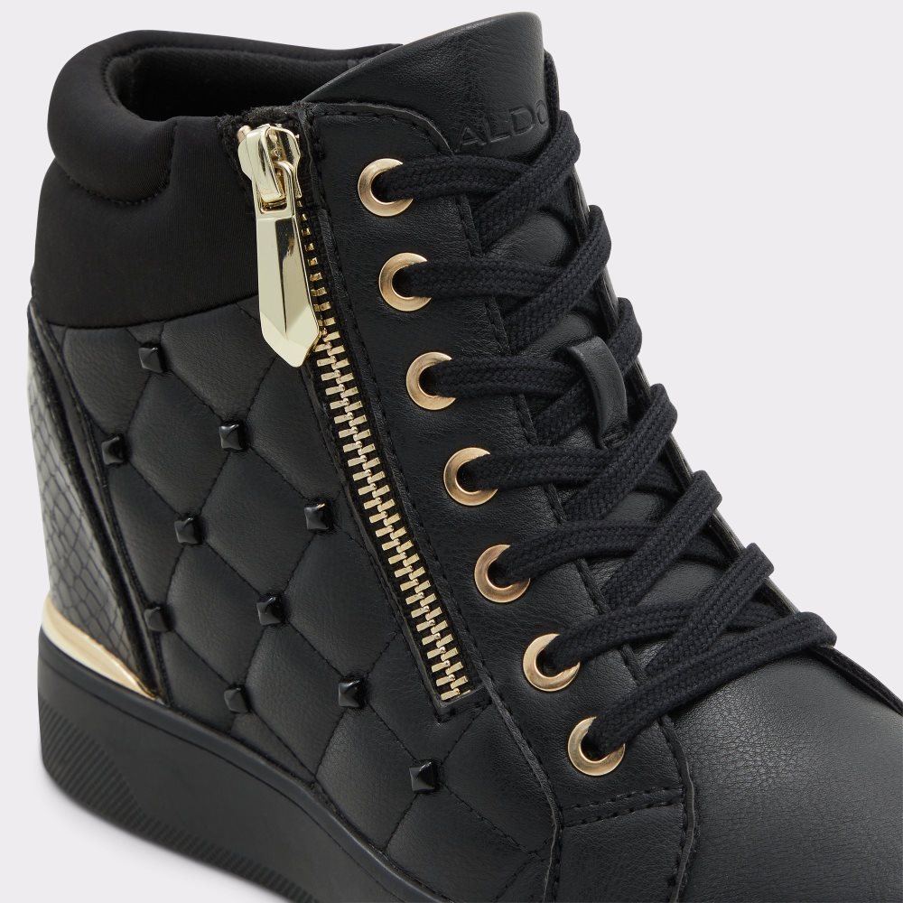 Baskets Aldo Ailannah High Top - Wedge Noir | HMSEPD-592