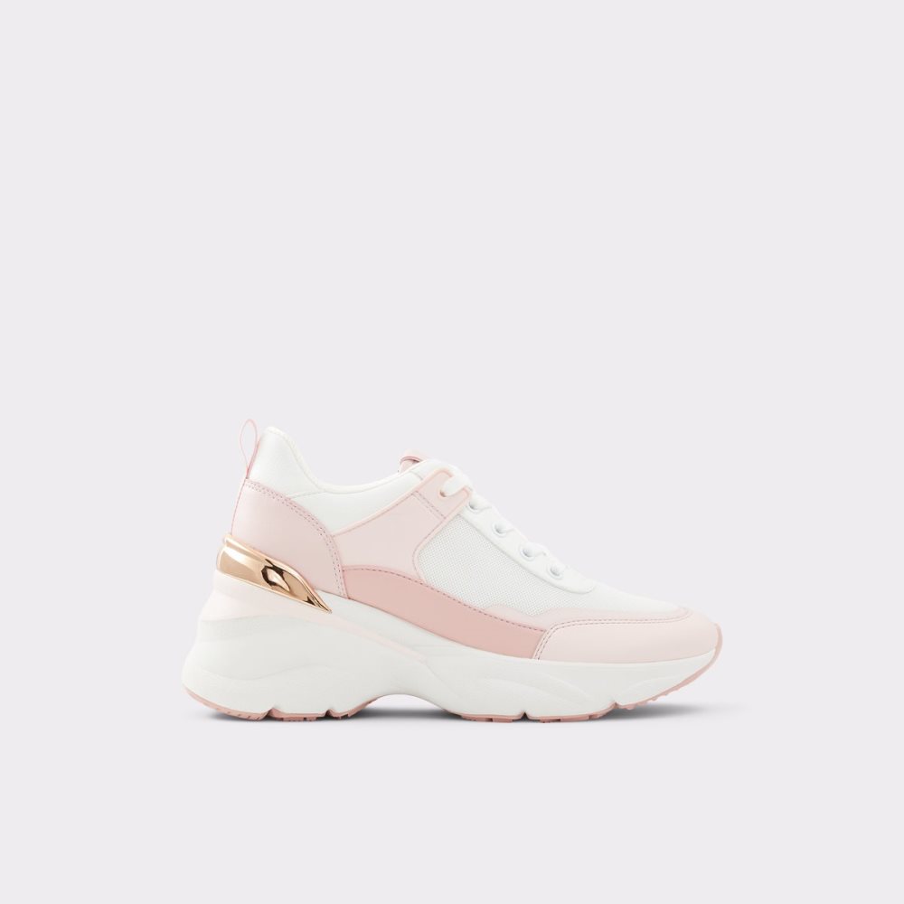 Baskets Aldo Azuria Wedge - Jogger Sole Rose Clair | NJZRHO-029