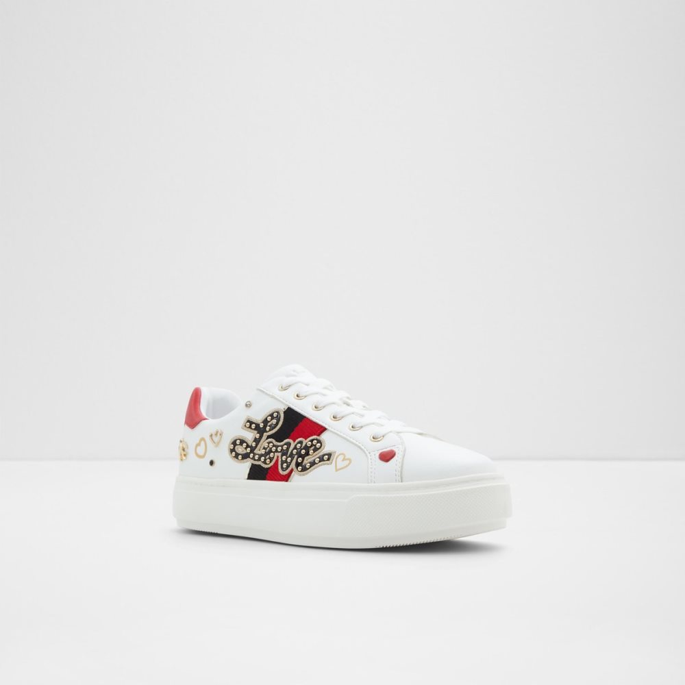 Baskets Aldo Lovealways Low Top - Cup Sole Blanche | XEIVGA-652