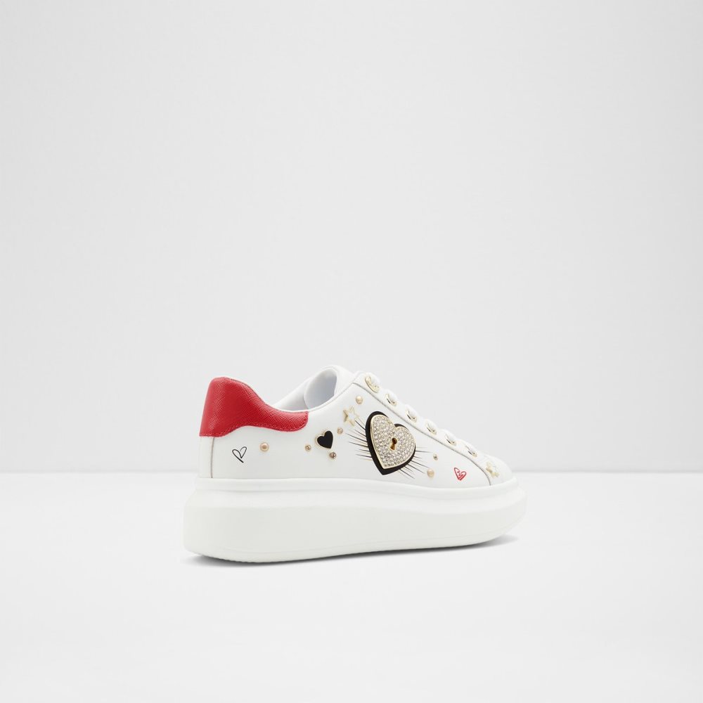 Baskets Aldo Lovekey Low Top - Cup Sole Blanche | ENXCKM-756