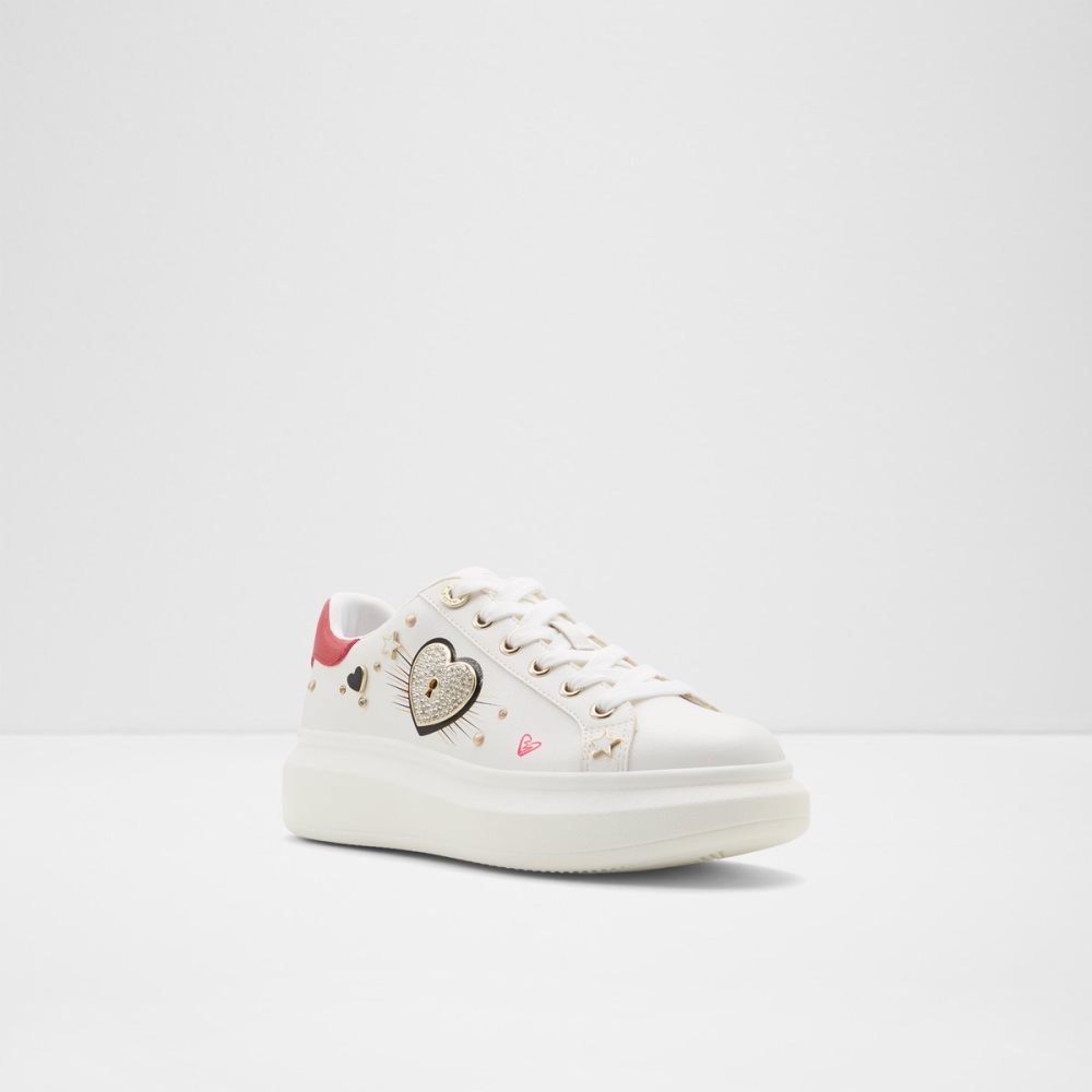 Baskets Aldo Lovekey Low Top - Cup Sole Blanche | ENXCKM-756