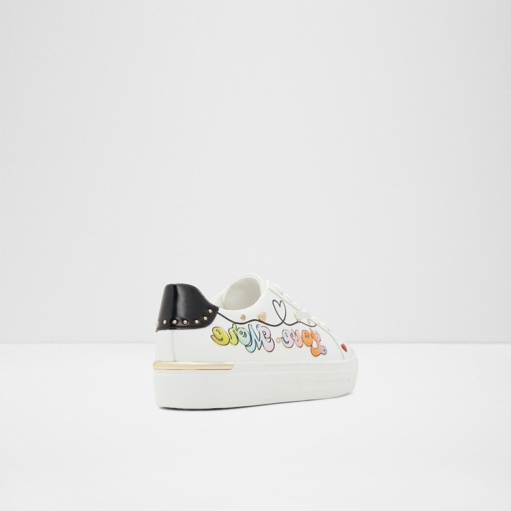 Baskets Aldo Lovemore Low Top Blanche Multicolore | HSCUIW-032