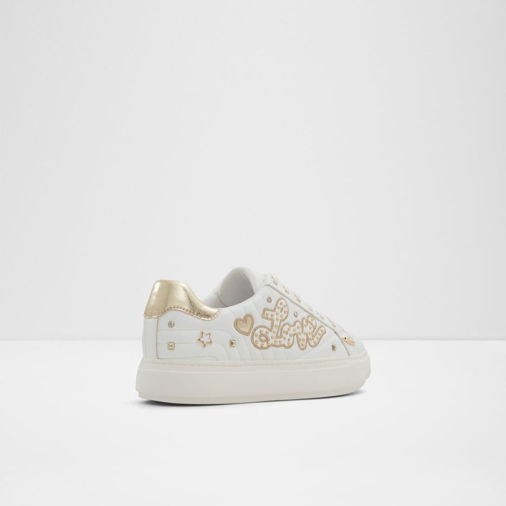 Baskets Aldo Lovenow Low Top - Cup Sole Doré Multicolore | XAFCMI-081