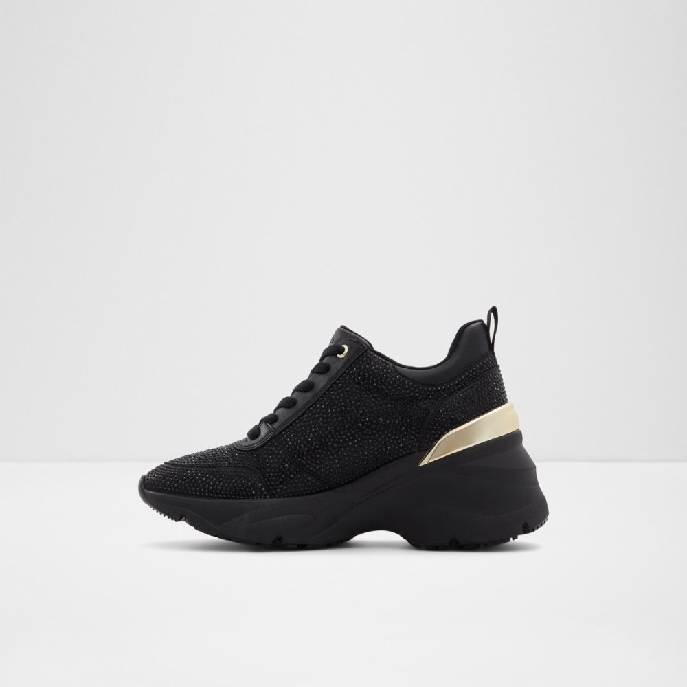 Baskets Aldo Quartz Jogger Sole - Wedge Noir | UFAOJP-163