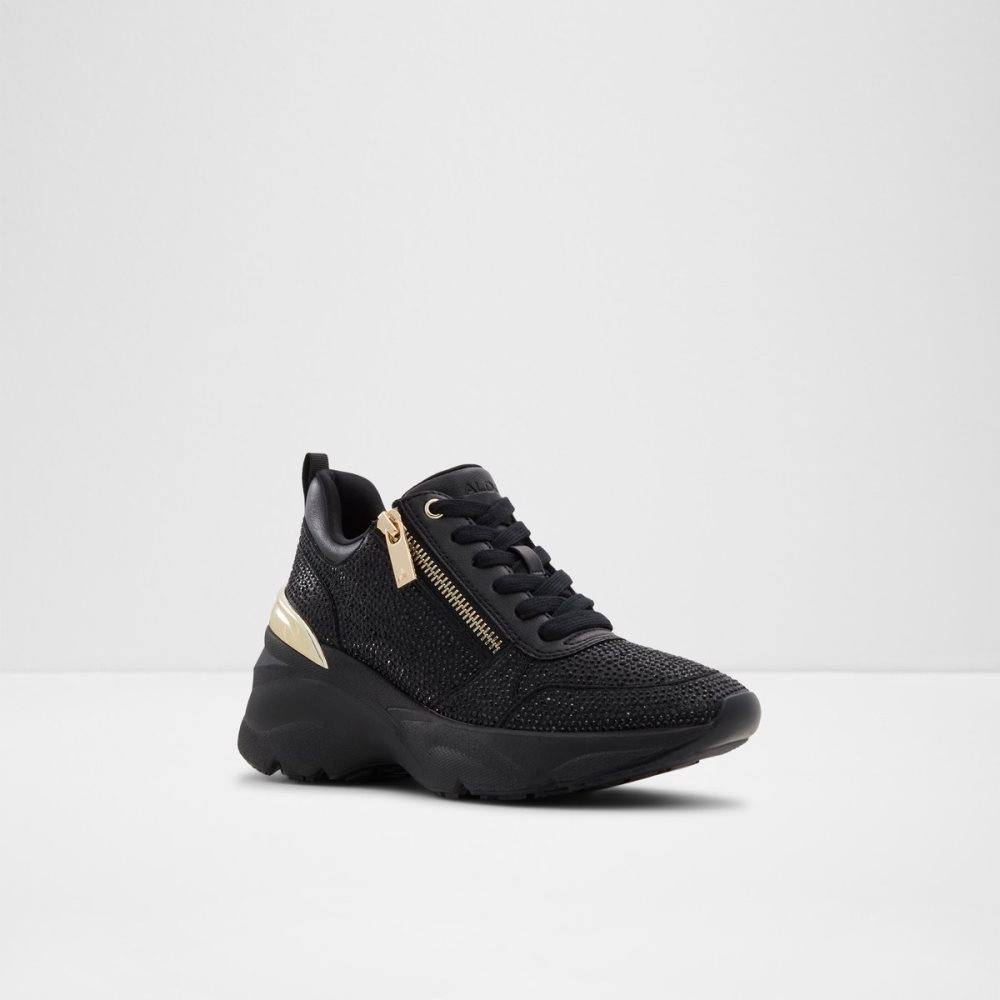 Baskets Aldo Quartz Jogger Sole - Wedge Noir | UFAOJP-163