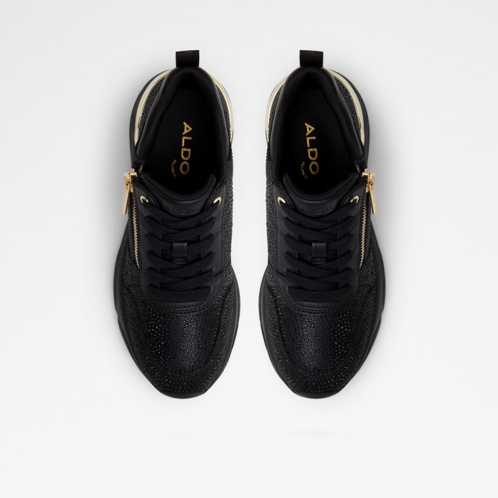 Baskets Aldo Quartz Jogger Sole - Wedge Noir | UFAOJP-163