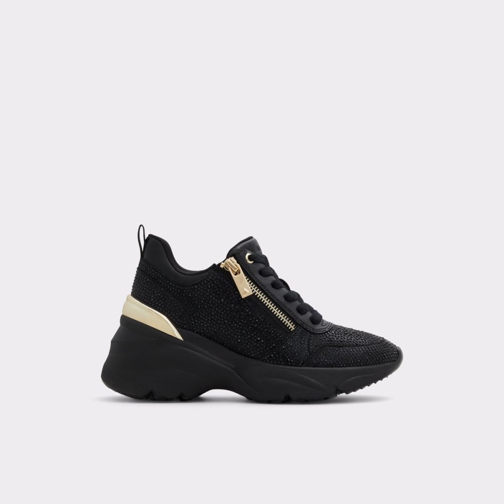 Baskets Aldo Quartz Jogger Sole - Wedge Noir | UFAOJP-163