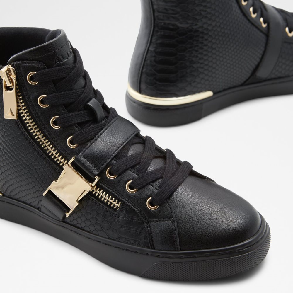 Baskets Aldo Tiagatori High Top - Cup Sole Noir | LTCNMH-629