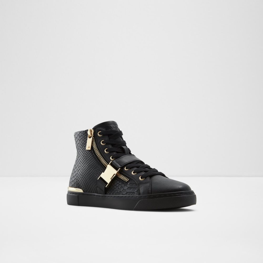 Baskets Aldo Tiagatori High Top - Cup Sole Noir | LTCNMH-629