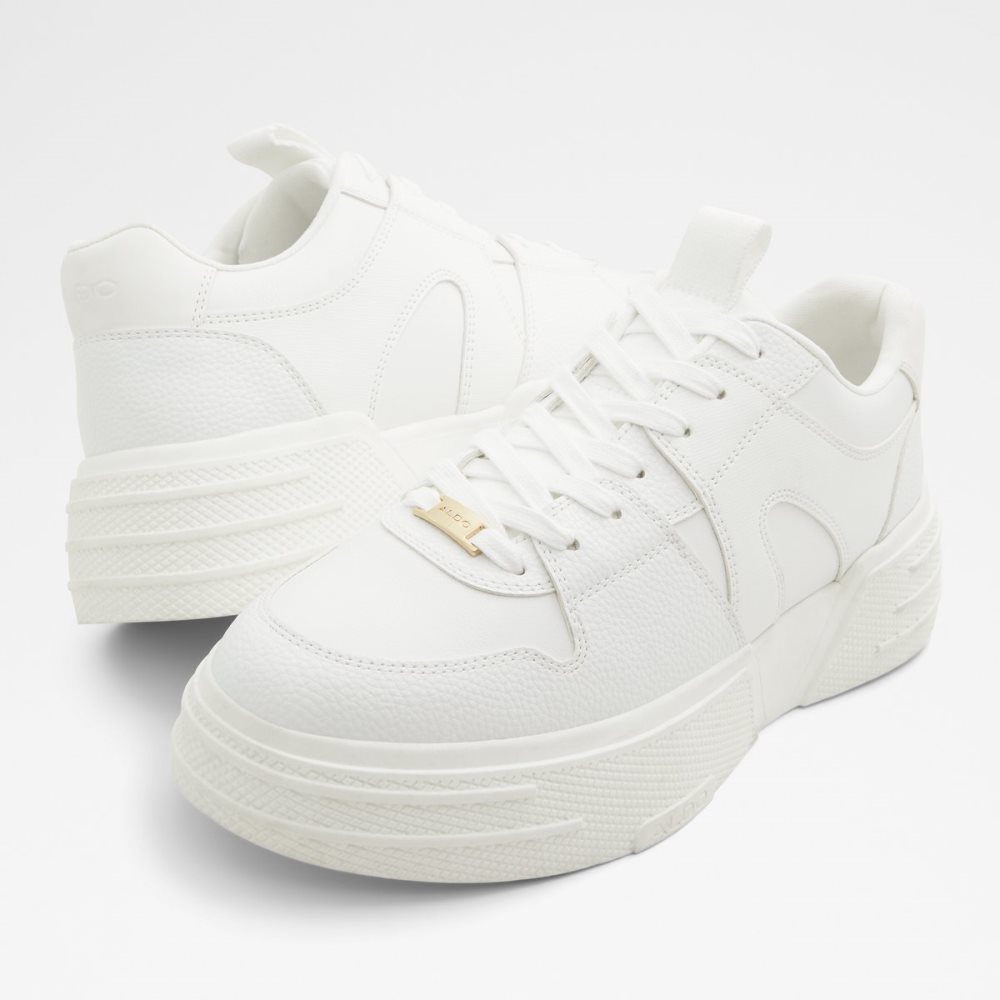 Baskets Aldo Zeus Low Top - Lug Sole Blanche | ZKAQEY-657