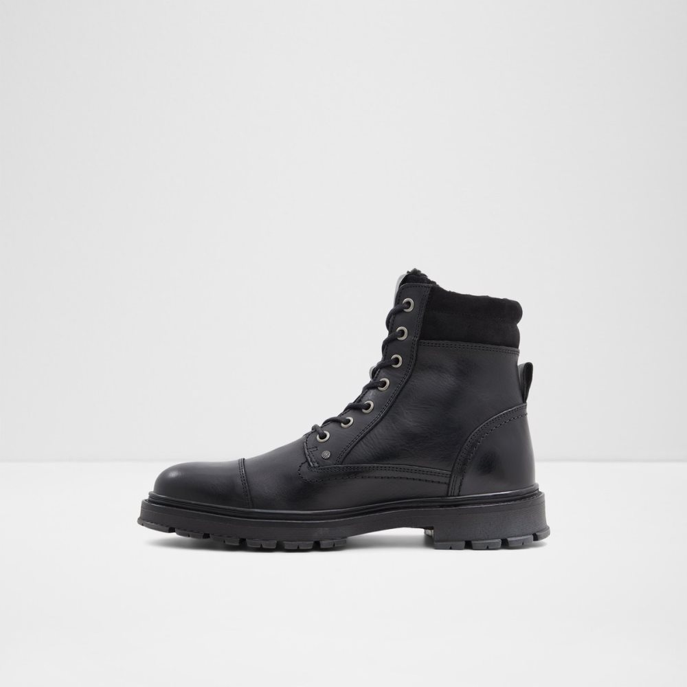 Bottes Habillées Aldo Caleseth Dentelle-up Noir | GLSOIH-184