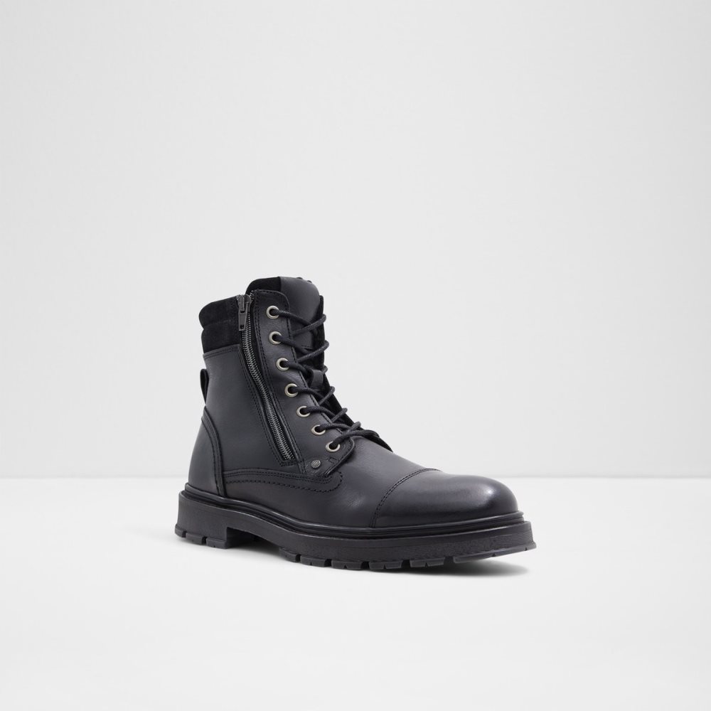 Bottes Habillées Aldo Caleseth Dentelle-up Noir | GLSOIH-184